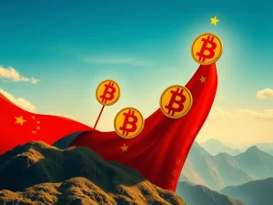 A chart showing Bitcoin price surging, representing positive investor sentiment driven by the US-China tariff truce.