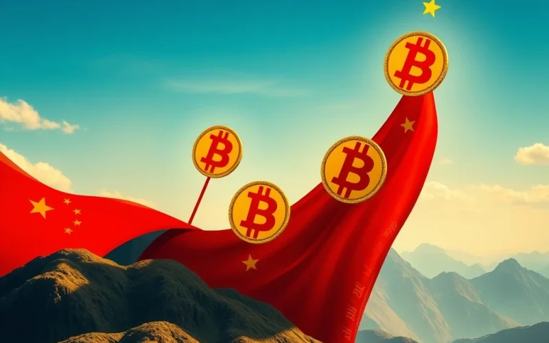 A chart showing Bitcoin price surging, representing positive investor sentiment driven by the US-China tariff truce.