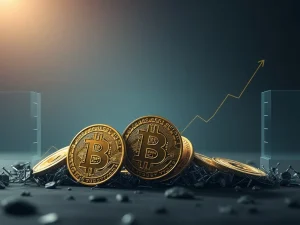 A visual representation of Bitcoin's price caught in a narrow range, illustrating market tension and the impact of Galaxy Digital's sale on the crypto market.