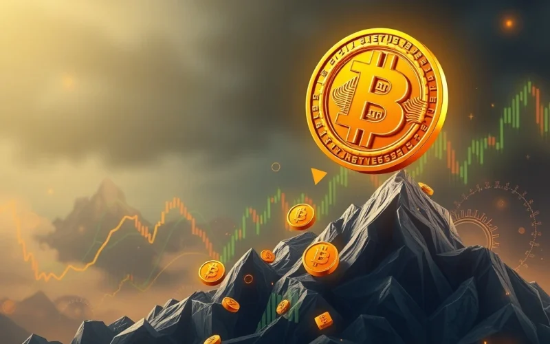 Chart showing Bitcoin's strong market dominance and upward trend, symbolizing the potential for a significant Bitcoin rally.