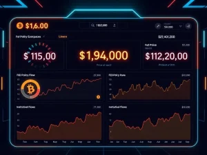 Bitcoin price chart reflecting rangebound struggle in a late-cycle market environment