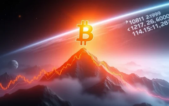 Bitcoin surpassing $120,000 as the S&P 500 of the future in a digital financial landscape.