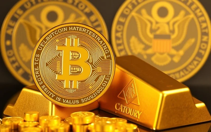 Bitcoin as a digital store of value compared to gold by the U.S. Treasury