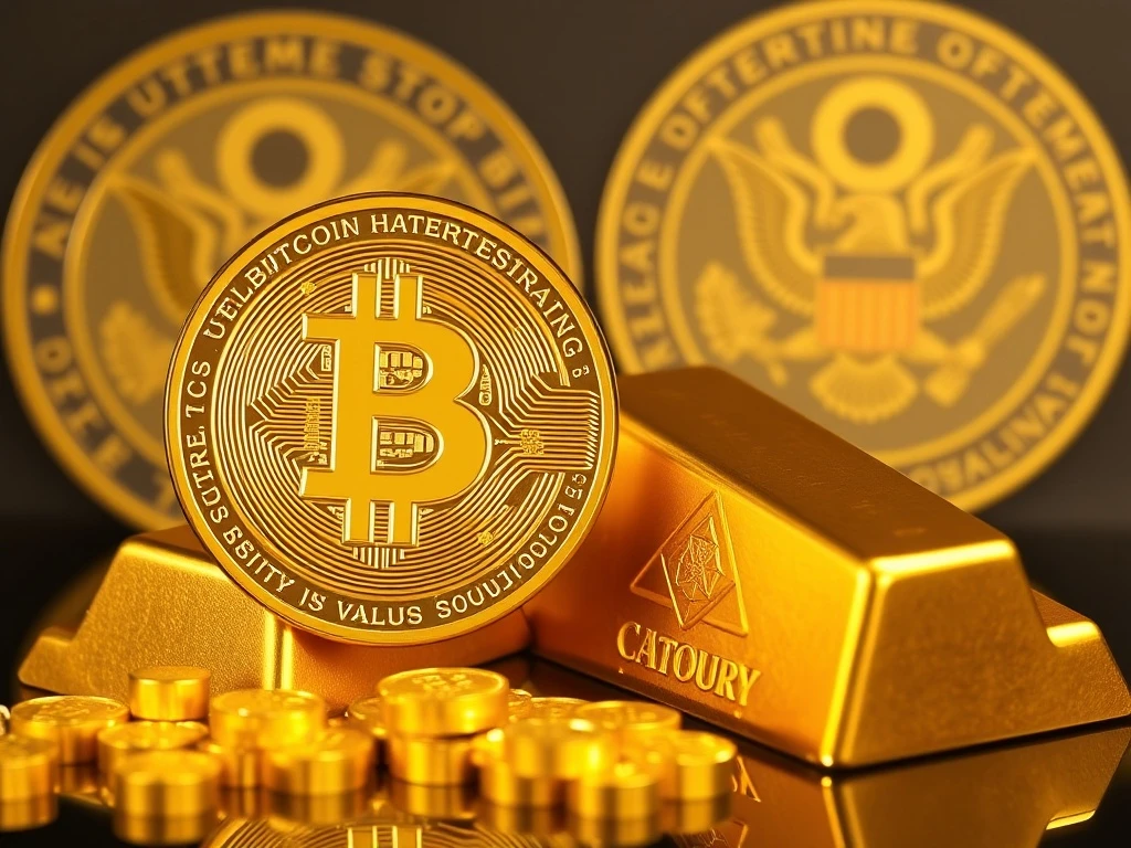 Bitcoin as a digital store of value compared to gold by the U.S. Treasury