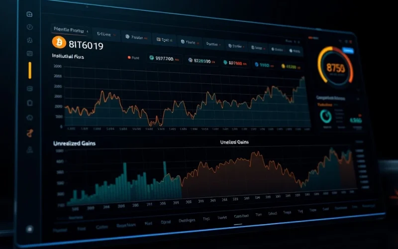 Bitcoin strategy dashboard showing $2.818B unrealized gains from $73,277 average cost