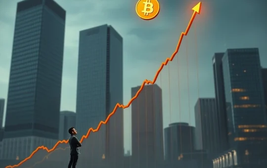 A graph showing Bitcoin's price surge, illustrating the impact of institutional buying and Ki Young Ju's market recalibration.