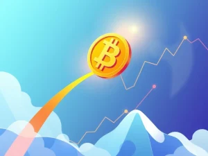 Chart showing a significant Bitcoin surge driven by positive US-China trade talks, indicating a strong cryptocurrency market rally.