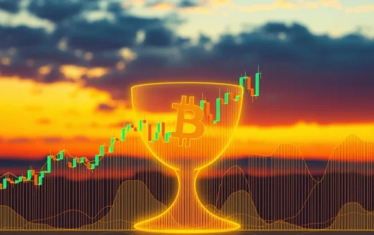 Bitcoin price chart forming cup and handle pattern during summer lull