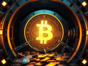 A visualization of Bitcoin whales activating dormant wallets, highlighting a significant BTC movement and market impact.