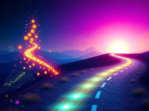 BlockDAG's rapid growth in the crypto market, contrasting with Cardano ADA's steady path, symbolizing a significant market shift in blockchain technology.