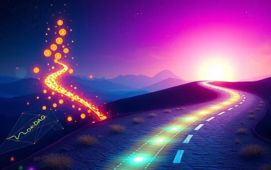 BlockDAG's rapid growth in the crypto market, contrasting with Cardano ADA's steady path, symbolizing a significant market shift in blockchain technology.