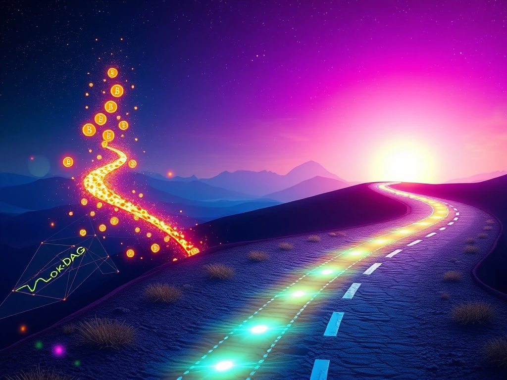 BlockDAG's rapid growth in the crypto market, contrasting with Cardano ADA's steady path, symbolizing a significant market shift in blockchain technology.