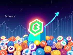 A digital illustration showing BlockDAG's rapid growth with multiple exchange logos, representing its successful pre-launch exchange listings and high projected ROI.