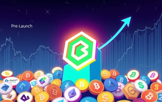 A digital illustration showing BlockDAG's rapid growth with multiple exchange logos, representing its successful pre-launch exchange listings and high projected ROI.