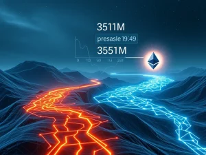 BlockDAG's rapid growth and Ethereum compatibility challenging Cardano for blockchain adoption, highlighting a successful crypto presale.