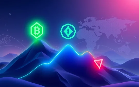 A visual representation of BlockDAG's soaring crypto presale, ONDO's stability, and SHIB's price dip, illustrating current market dynamics.