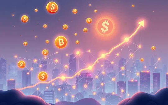 A visual representation of BlockDAG's record-breaking presale, showcasing its impressive growth and high ROI potential for investors.