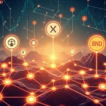 Visualizing the BlockDAG, XRP, and BNB ecosystems converging to highlight the crypto market shift towards utility-driven projects.