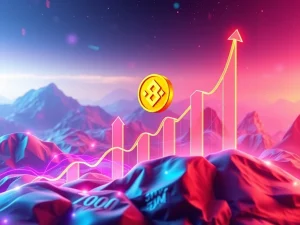 A visual representation of BNB price surging due to a significant Windtree investment, highlighting bullish momentum in the cryptocurrency market.