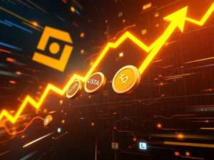 Chart showing an explosive surge in BNB-based tokens, highlighting their strong performance within the BSC ecosystem.