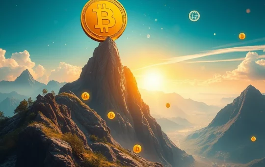BNB logo soaring to new heights, symbolizing its unprecedented surge driven by institutional adoption in the cryptocurrency market.