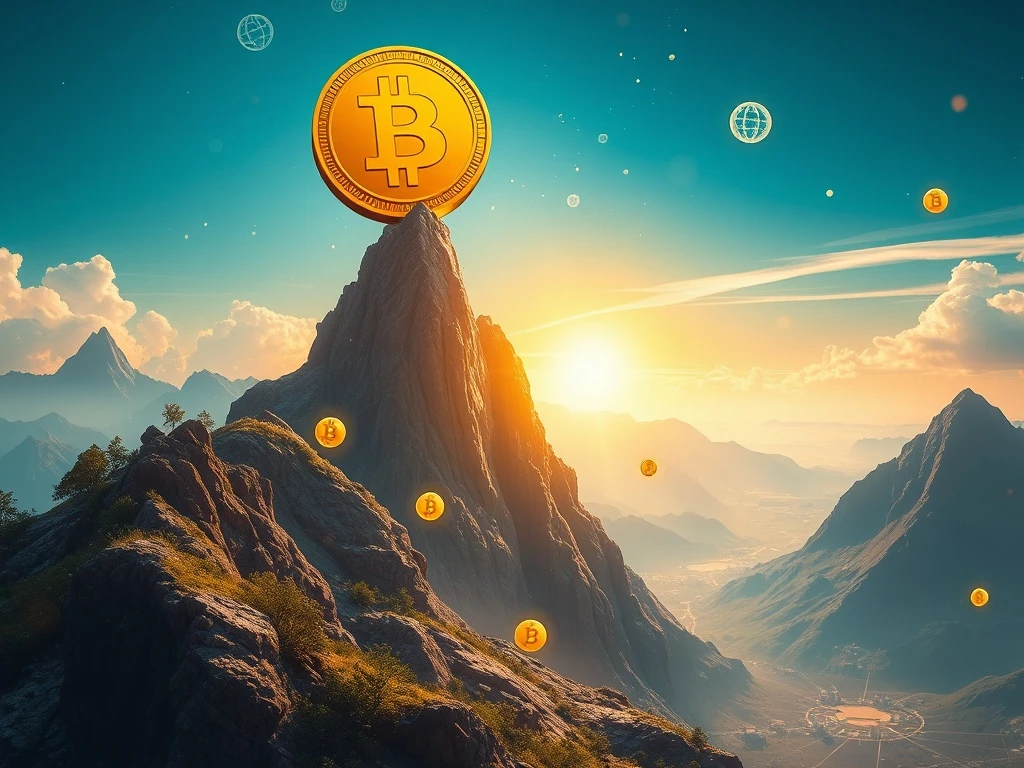 BNB logo soaring to new heights, symbolizing its unprecedented surge driven by institutional adoption in the cryptocurrency market.