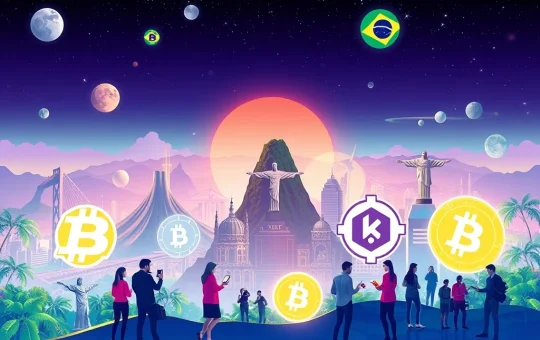 Bybit and Tether logos alongside Brazilian landmarks, symbolizing their partnership to boost Brazil crypto adoption through education and tourism.