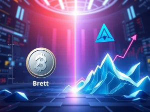 Brett vs Arctic Pablo Coin price trends in the volatile crypto market