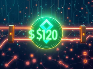 Chainlink (LINK) token breaking through the $20 resistance level in a bullish crypto market.