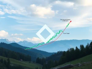 Chainlink (LINK) price chart illustrating Gann Square analysis pointing to potential significant gains.