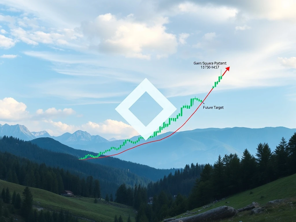 Chainlink (LINK) price chart illustrating Gann Square analysis pointing to potential significant gains.