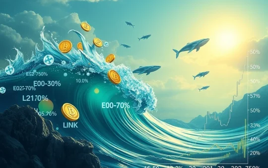 Chainlink whales driving a 70% price surge as tokens accumulate.