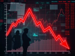 A visual representation of a significant CITY crypto price drop, highlighting the impact of market volatility on digital assets.