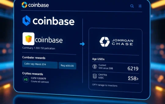 Coinbase and JPMorgan Chase partnership for crypto rewards and banking integration
