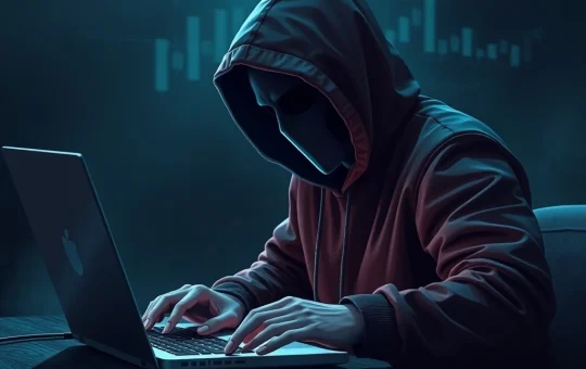 Hacker executing a social engineering attack on CoinDCX leading to $44M crypto theft