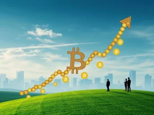 A visual representation of the explosive growth in corporate Bitcoin holdings, with charts showing a sharp upward trend.