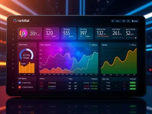 Spartans crypto gambling affiliate platform dashboard with live earnings tracking