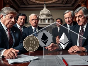 US Senators express concerns over crypto mortgage expansion, highlighting potential systemic risks to financial stability.