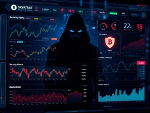 Crypto traders using advanced tools to monitor and secure digital assets against threats.