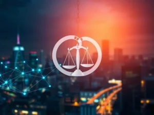 Illustrates the critical intersection of crypto volatility and legal systems, highlighting the risks and regulatory shifts in digital assets.