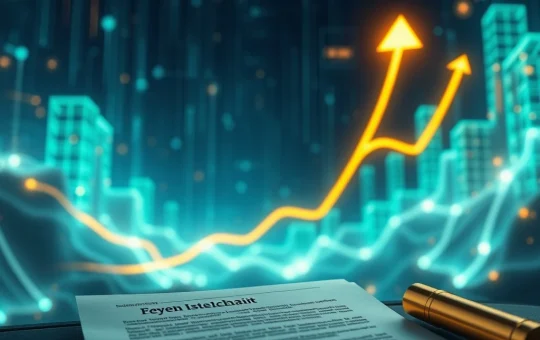 A dynamic chart showing a sharp increase for DATA crypto, symbolizing its surge following a new regulatory framework.
