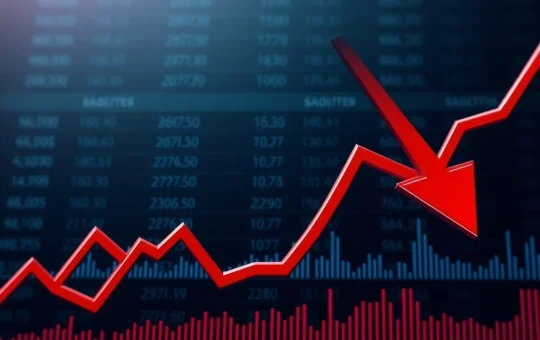DGB cryptocurrency price crashing with extreme volatility shown on financial chart