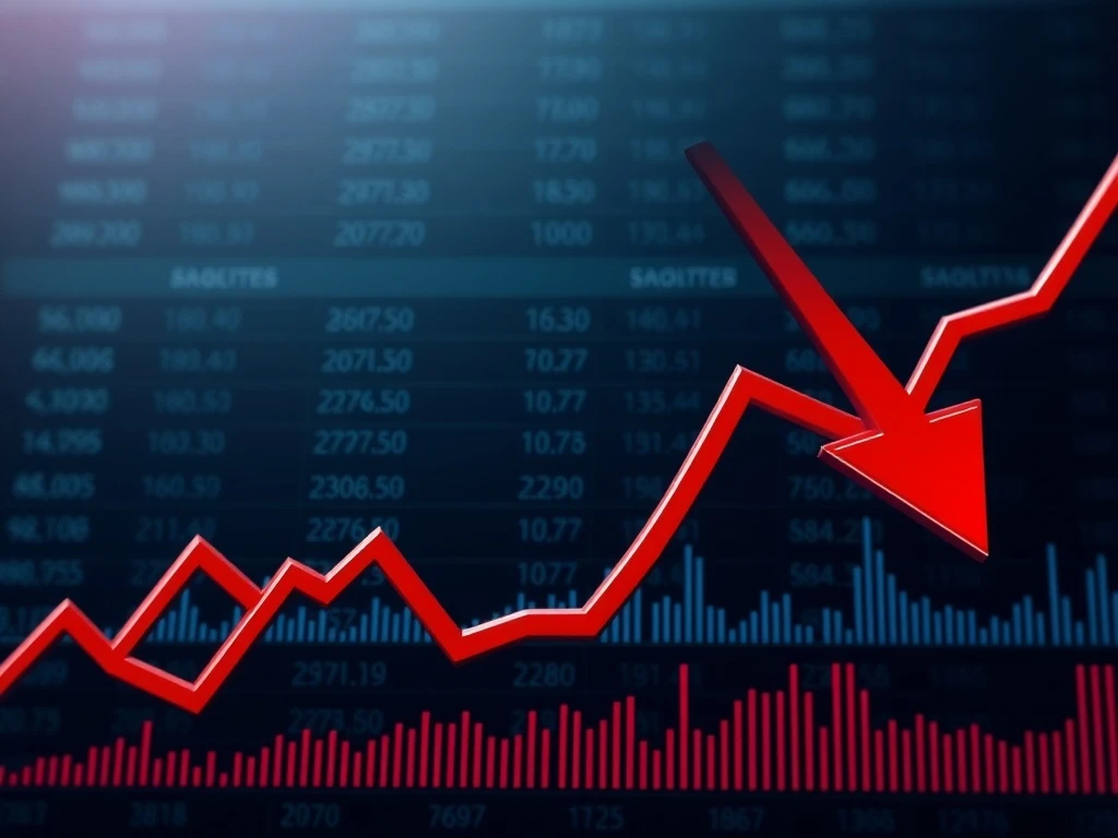 DGB cryptocurrency price crashing with extreme volatility shown on financial chart