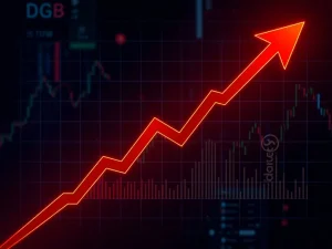 DGB cryptocurrency price plummeting 702.52% in 24 hours amid market volatility