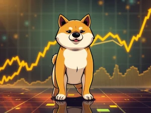 Dogecoin's golden cross formation on a chart, signaling bullish momentum from whale activity in the crypto market.