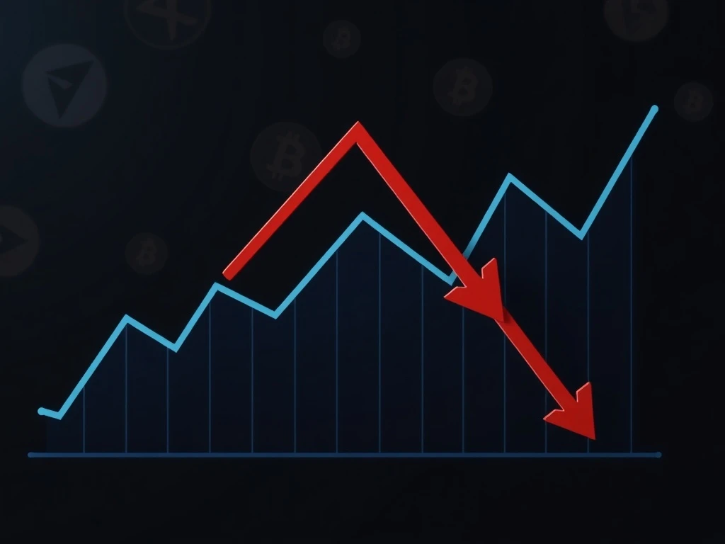ERA token price crash graph showing extreme volatility and market decline