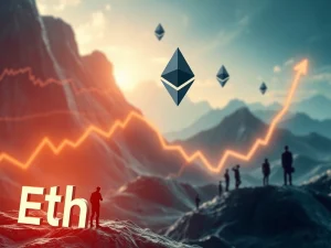 A vibrant chart showing the impressive growth of Ether ETFs, symbolizing institutional demand boosting Ethereum's price surge.