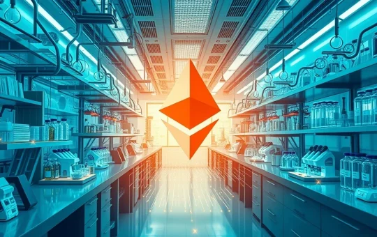 Ethereum blockchain integration in biotech research lab