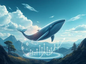 Illustrates crypto whales causing a significant Ethereum (ETH) withdrawal from Aave, impacting DeFi borrowing rates.
