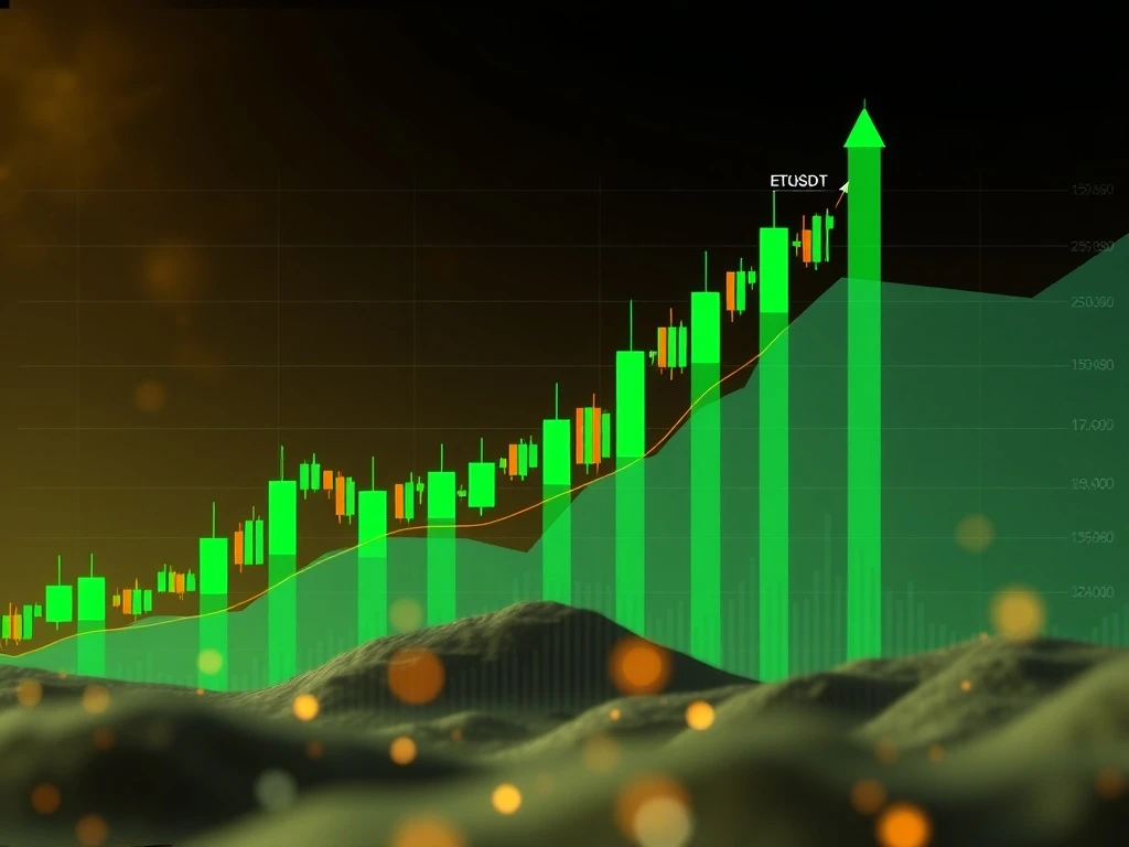 A detailed chart illustrating Ethereum Classic (ETC) price action, highlighting recent gains and key technical indicators for market analysis.